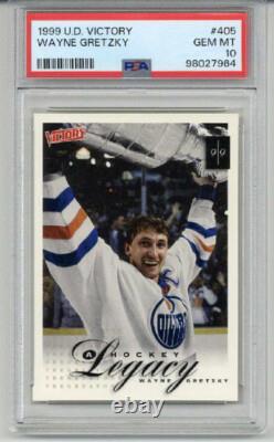 1999 Upper Deck Victory #405 Wayne Gretzky Card Oilers Psa 10 Low Pop 6 Rare