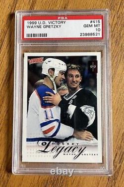 1999 Upper Deck Victory #415 Wayne Gretzky Hockey Legacy Iconic Card PSA 10