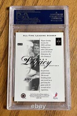 1999 Upper Deck Victory #415 Wayne Gretzky Hockey Legacy Iconic Card PSA 10