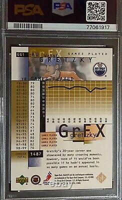 1999 Upper Deck WAYNE GRETZKY HoloGrFx AuSOME #GG1 PSA 10 (POP 8)