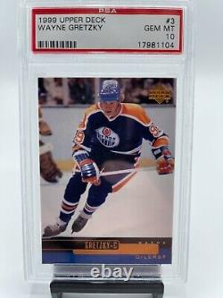 1999 Upper Deck Wayne Gretzky #3 PSA 10 Gem Mint Oilers NHL Hockey Card Low Pop