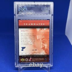 1999 Upper Deck Wayne Gretzky Exclusives Gold #59 Brett Hull /99 PSA 10 Gem Mint