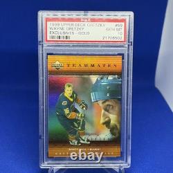 1999 Upper Deck Wayne Gretzky Exclusives Gold #59 Brett Hull /99 PSA 10 Gem Mint