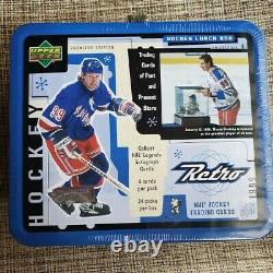 1999 Upper Deck Wayne Gretzky Retro Hockey Lunch Box with24 Pack Cards Sealed
