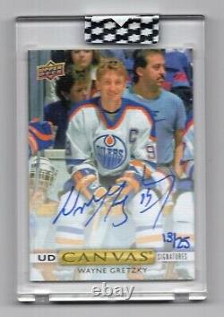 19-20 Upper Deck Clear Cut Canvas Signatures Wayne Gretzky 13/25