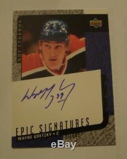 2000/01 Upper Deck Epic Signatures Wayne Gretzky Autograph Edmonton Oilers