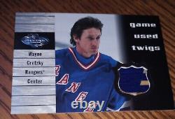 2000-01 Upper Deck Heros Wayne Gretzky Actual Game Used Twigs Stick NYR HOF GOAT