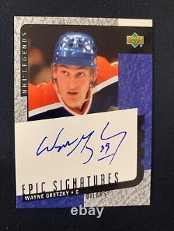 2000-01 Upper Deck Legends Epic Signatures Wayne Gretzky Autograph Wg