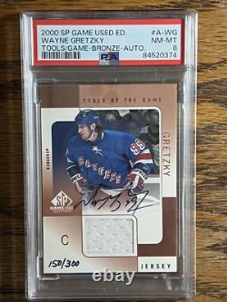 2000 SPGU Tools Of The Game WAYNE GRETZKY Bronze Autograph #150/300 PSA 8