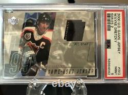 2000 UPPER DECK WAYNE GRETZKY ALL STAR GAME WORN JERSEY PSA 9 Pop 1 MINT