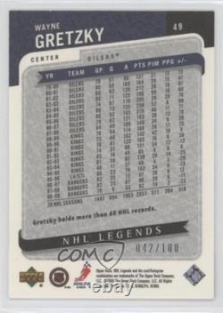 2000 Upper Deck Legends Legendary Collection Silver 42/100 Wayne Gretzky HOF 9bp