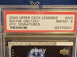2000 Upper Deck Legends Wayne Gretzky Epic Signatures PSA 8