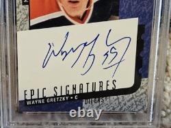 2000 Upper Deck Legends Wayne Gretzky Epic Signatures PSA 8
