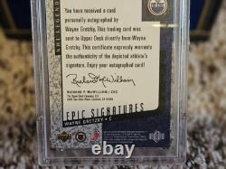 2000 Upper Deck Legends Wayne Gretzky Epic Signatures PSA 8