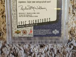 2000 Upper Deck Legends Wayne Gretzky Epic Signatures PSA 8