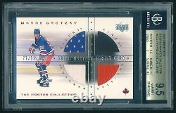 2000 Upper Deck Master Collection Great Jersey Card Wayne Gretzky 77/99 BGS 9.5