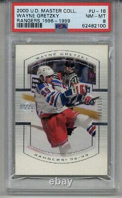 2000 Upper Deck Master Collection #u-16 Wayne Gretzky Card Le Psa 8 Low Pop 2
