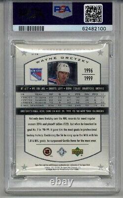 2000 Upper Deck Master Collection #u-16 Wayne Gretzky Card Le Psa 8 Low Pop 2