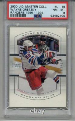 2000 Upper Deck Master Collection #u-16 Wayne Gretzky Card Le Psa 8 Low Pop Rare