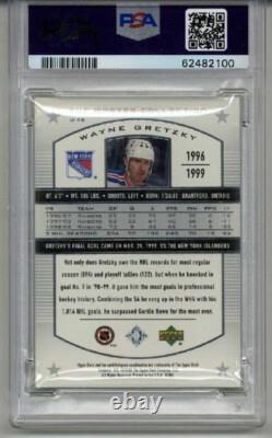 2000 Upper Deck Master Collection #u-16 Wayne Gretzky Card Le Psa 8 Low Pop Rare