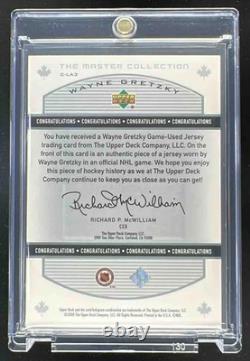 2000 Upper Deck The Master Collection Game Used Jersey #C-LA3 Wayne Gretzky /50