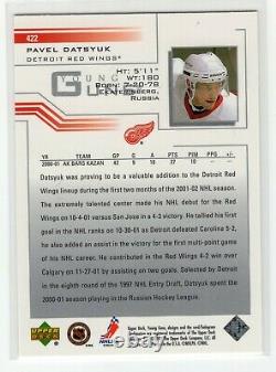 2001-02 Upper Deck #422 Young Guns Rookie Rc Card Pavel Datsyuk Great Shape