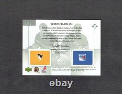 2001 SP GU Tools of the Game Mario Lemieux Wayne Gretzky 2 Color Jersey #037/100
