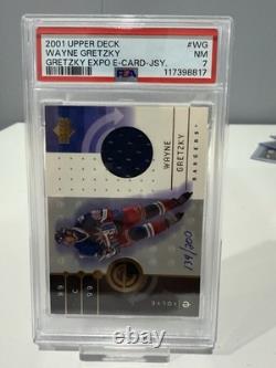 2001 UPPER DECK Expo WAYNE GRETZKY Game Used JERSEY GOLD Hand Numbered /200 GOAT