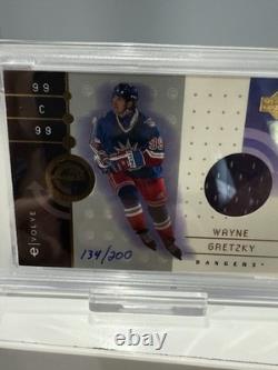 2001 UPPER DECK Expo WAYNE GRETZKY Game Used JERSEY GOLD Hand Numbered /200 GOAT