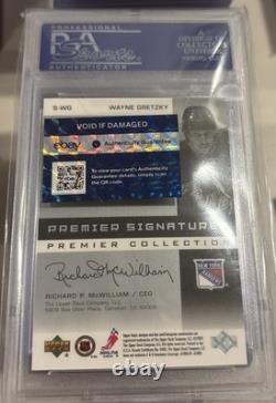 2002/03 PREMIER SIGNATURES S-WG WAYNE GRETZKY AUTOGRAPH 39/125 Psa 8 Low Pop