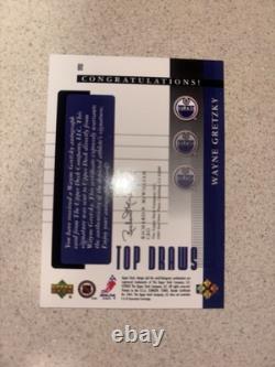 2002-03 Upper Deck Rookie Update Top Draws #WG Wayne Gretzky Auto
