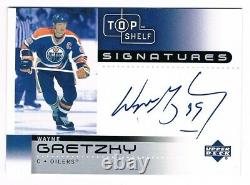 2002-03 Upper Deck UD Top Shelf Signatures Autograph #WG Wayne Gretzky