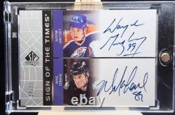 2002 SP Authentic Wayne Gretzky & Mike Comrie Sign of the Times Auto /99