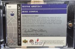 2002 SP Authentic Wayne Gretzky & Mike Comrie Sign of the Times Auto /99
