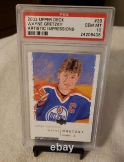 2002 Upper Deck Artistic Impressions 39 Wayne Gretzky Psa 10