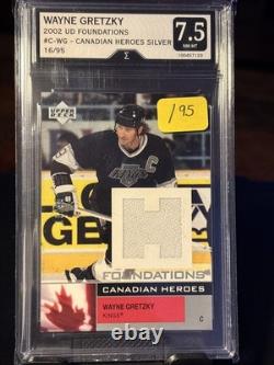 2002 Upper Deck Foundations Canadian Heroes Jerseys /95 Wayne Gretzky HOF #C-WG
