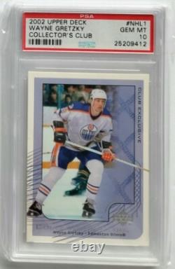 2002 Upper Deck Wayne Gretzky Collector's Club #NHL1 PSA 10