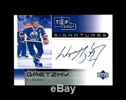 2002 Wayne Gretzky Upper Deck Top Shelf Signatures Oilers Auto R1136