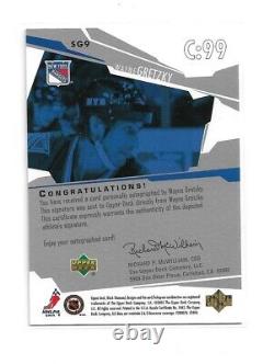2003-04 Black Diamond Wayne Gretzky Signature Gems Autograph