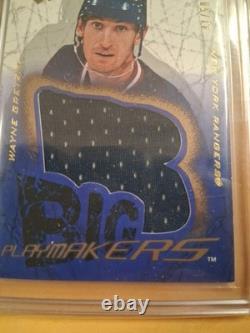 2003-04 UD BIG Playmakers Wayne Gretzky GU Game Used Jersey #41/50 Rangers RARE