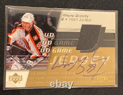 2003-04 UPPER DECK WAYNE GRETZKY UD GAME JERSEY AUTO 1991 USED ALL-STAR #ed/50