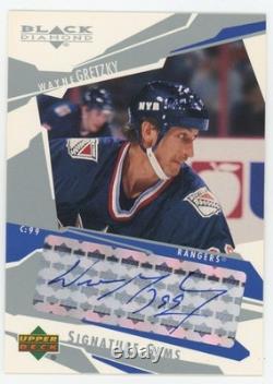 2003-04 Upper Deck Black Diamond Signature Gems Autograph Wayne Gretzky SG9