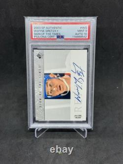 2003 -04 Upper Deck SP Authentic Wayne Gretzky Sign Of The Times Psa9 Auto 10