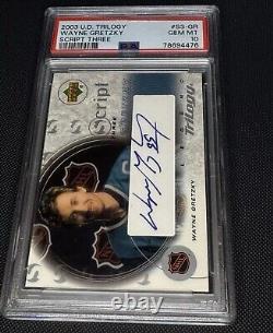 2003-04 Upper Deck Trilogy Script #S3-GR Wayne Gretzky (AU) PSA 10