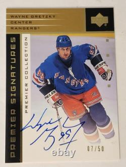 2003 Upper Deck Premiere Collection Autograph #S-WG Wayne Gretzky #7/50