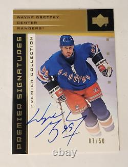 2003 Upper Deck Premiere Collection Autograph #S-WG Wayne Gretzky #7/50