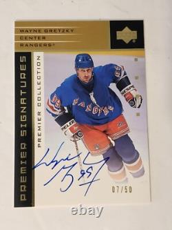 2003 Upper Deck Premiere Collection Autograph #S-WG Wayne Gretzky #7/50