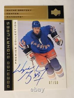 2003 Upper Deck Premiere Collection Autograph #S-WG Wayne Gretzky #7/50