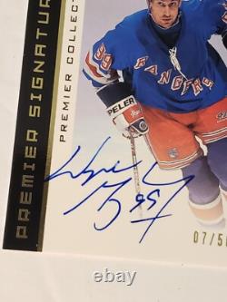 2003 Upper Deck Premiere Collection Autograph #S-WG Wayne Gretzky #7/50
