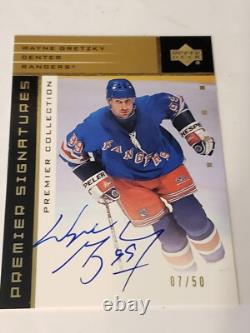 2003 Upper Deck Premiere Collection Autograph #S-WG Wayne Gretzky #7/50